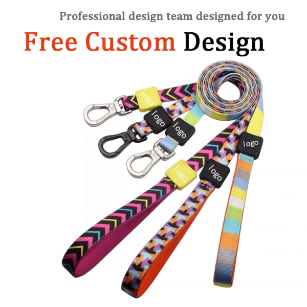 Wholesale Neoprene Padded Handle Nylon Custom Pet Dog Leash - Image 4