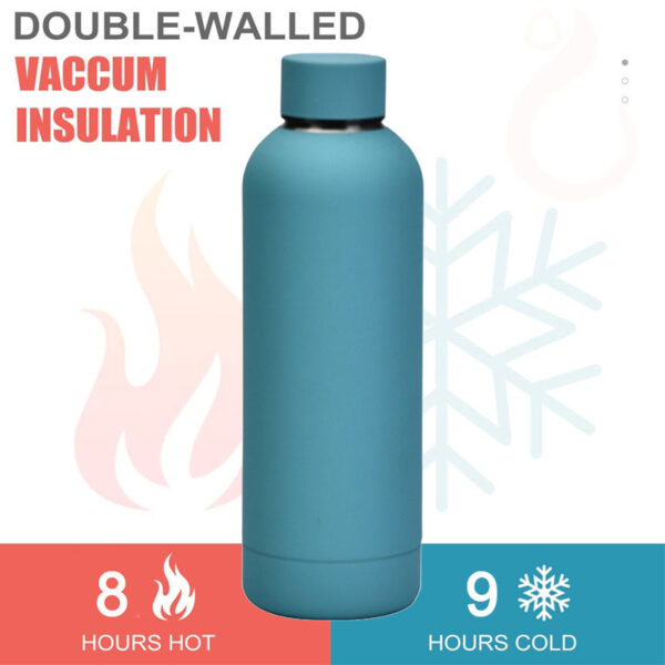 750ml Soft Touch Rubber Paint Stainless Steel Sport Water Bottle - Image 4